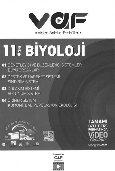 BİYOLOJİ TAMAMI ÖZEL DERS FORMATINDA VİDEO ANLATIMLI Vega Efsanesi
