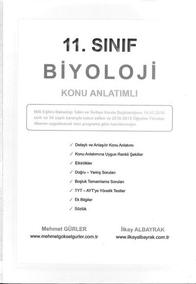 BİYOLOJİ KONU ANLATIMLI Vega Efsanesi