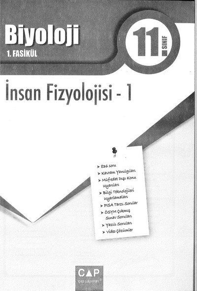 BİYOLOJİ 1. FASİKÜL İNSAN FİZYOLOJİSİ -1