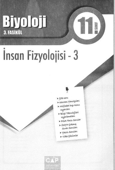 BİYOLOJİ 3. FASİKÜL İNSAN FİZYOLOJİSİ -3 Vega Efsanesi