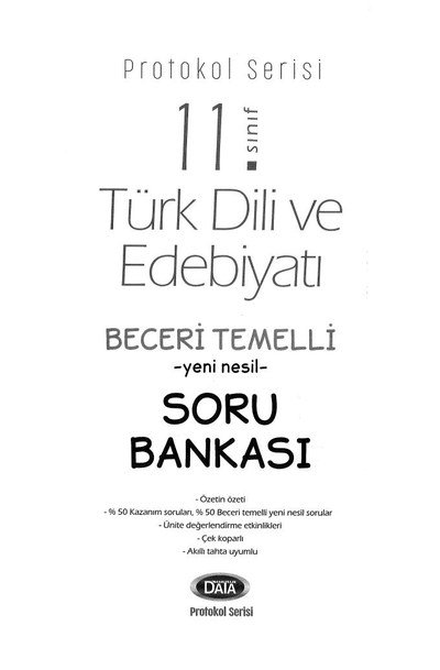 TÜRK DİLİ VE EDEBİYATI SORU BANKASI