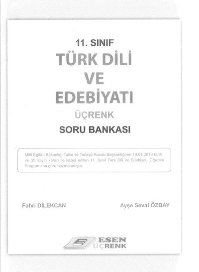 TÜRK DİLİ VE EDEBİYATI ÜÇRENK SORU BANKASI