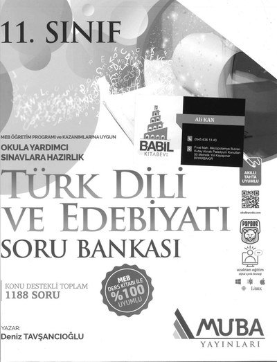 TÜRK DİLİ VE EDEBİYATI SORU BANKASI