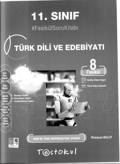 TÜRK DİLİ VE EDEBİYATI FASİKÜL SORU KİTABI Vega Efsanesi