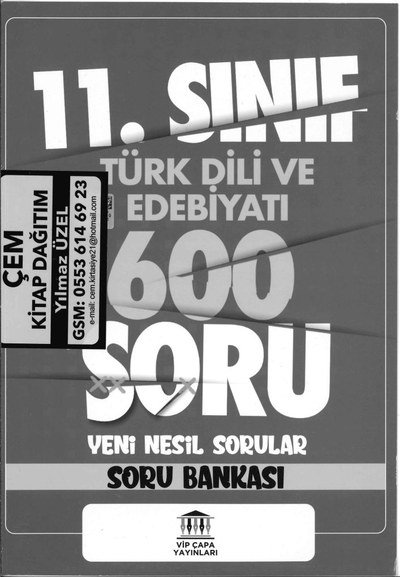 TÜRK DİLİ VE EDEBİYATI 600 SORU YENİ NESİL SORU BANKASI Vega Efsanesi