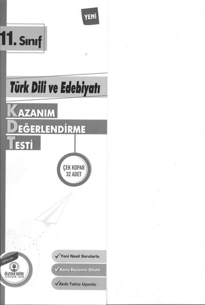 TÜRK DİLİ VE EDEBİYATI KAZANIM DEĞERLENDİRME TESTİ 32 ADET Vega Efsanesi