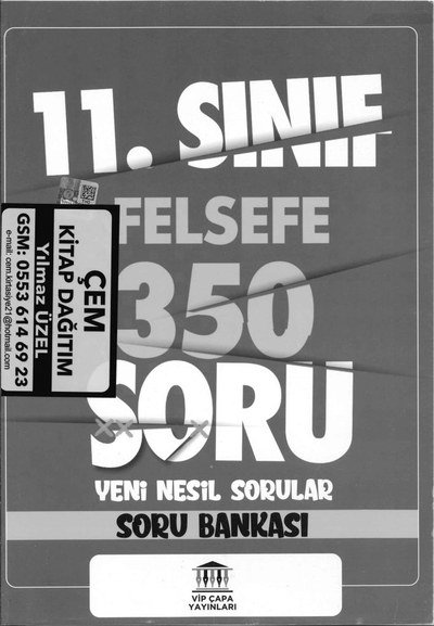 FELSEFE 350 SORU YENİ NESİL SORU BANKASI