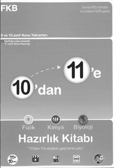 10'DAN 11'E FKB HAZIRLIK KİTABI