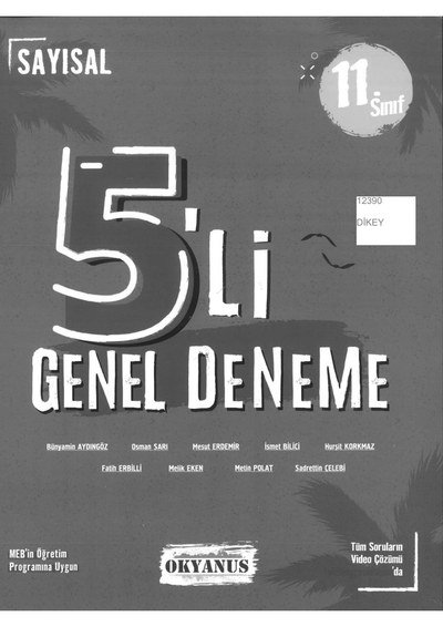 5'Lİ GENEL DENEME Vega Efsanesi