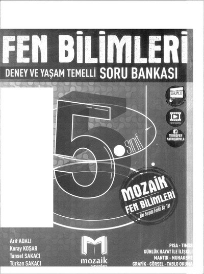 FEN BİLİMLERİ DENEY VE YAŞAM TEMELLİ SORU BANKASI
