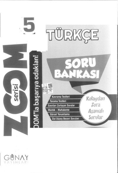 ZOOM SERİSİ TÜRKÇE SORU BANKASI Vega Efsanesi