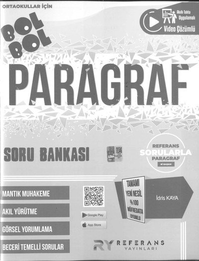 BOL BOL PARAGRAF SORU BANKASI Vega Efsanesi