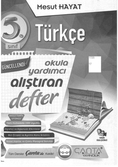 TÜRKÇE OKULA YARDIMCI ALIŞTIRAN DEFTER Vega Efsanesi