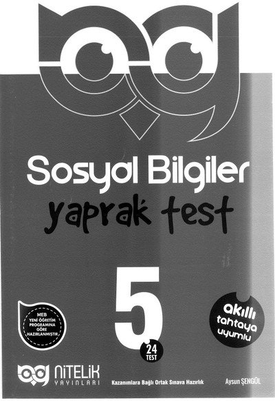 SOSYAL BİLGİLER YAPRAK TEST