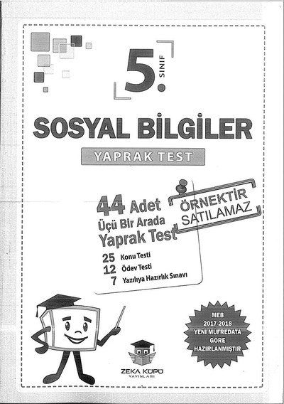 SOSYAL BİLGİLER YAPRAK TEST Vega Efsanesi
