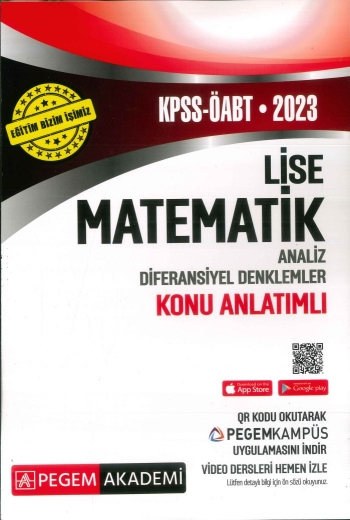 LİSE MATEMATİK ANALİZ DİF. DENKLEMLER KONU ANLATIMLI Vega Efsanesi