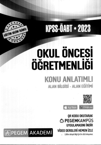 OKUL ÖNCESİ ÖĞRETMENLİĞİ KONU ANLATIMLI ALAN BİLGİSİ * ALAN EİTİMİ Vega Efsanesi