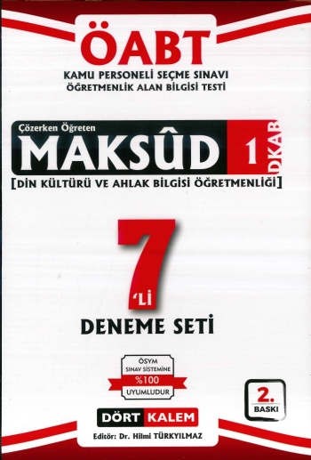 MAKSUD 1 DİKAB 7'Lİ DENEME SETİ Vega Efsanesi