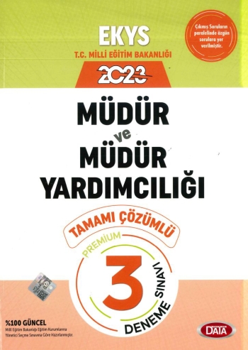 MÜDÜR VE MÜDÜR YARDIMCILIĞI PREMİUM 3 ÇÖZÜMLÜ DENEME