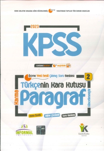 TÜRKÇENİN KARA KUTUSU PARAGRAF (KARMA) Vega Efsanesi