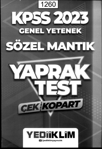 GENEL YETENEK SÖZEL MANTIK YAPRAK TEST Vega Efsanesi