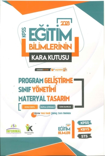 KARA KUTU PROGRAM GELİŞTİRME SINIF YÖNETİMİ MATERYAL TASARIM KONU ÖZETLİ SORU BANKASI