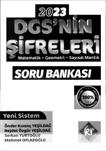 DGS'NİN ŞİFRELERİ MAT GEO SAYISAL MANTIK SORU BANKASI Vega Efsanesi