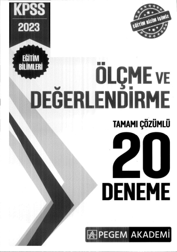 ÖLÇME VE DEĞERLENDİRME 20 DENEME ÇÖZÜMLÜ Vega Efsanesi