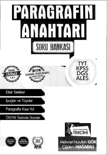 PARAGRAFIN ANAHTARI SORU BANKASI