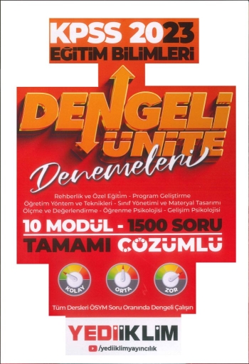 DENGELİ ÜNİTE DENEMELERİ 1500 SORU TAMAMI ÇÖZÜMLÜ SORU BANKASI (10 MODÜL) Vega Efsanesi
