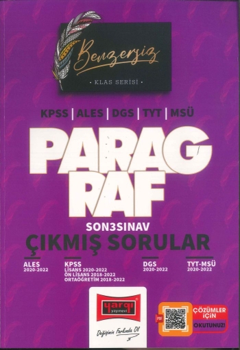 KLAS SERİSİ PARAGRAF ÇIKMIŞ SORULAR (ALES-KPSS-DGS-TYT-MSÜ) 2020-2022 Vega Efsanesi