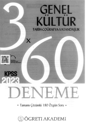 TARİH COĞRAFYA VATANDAŞLIK 3*60 DENEME ÇÖZÜMLÜ Vega Efsanesi