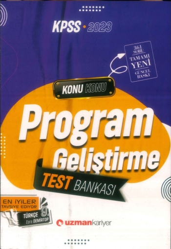 PROGRAM GELİŞTİRME TEST BANKASI KONU KONU Vega Efsanesi