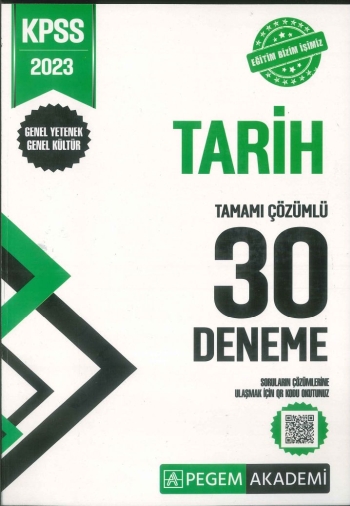 TARİH TAMAMI ÇÖZÜMLÜ 30 DENEME Vega Efsanesi