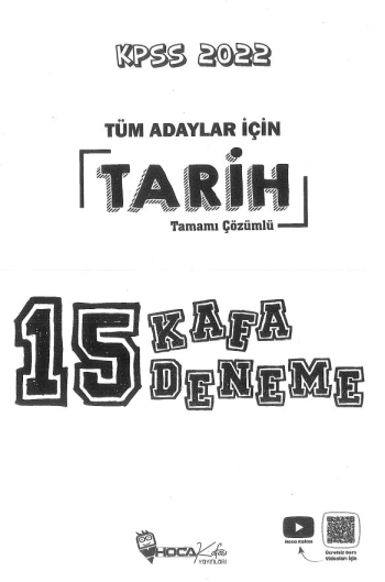 TÜM ADAYLAR İÇİN TARİH TAMAMI ÇÖZÜMLÜ 15 KAFA DENEME