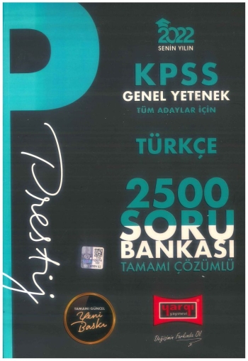 PRESTİJ SERİSİ TÜRKÇE 2500 SORU BANKASI ÇÖZÜMLÜ Vega Efsanesi