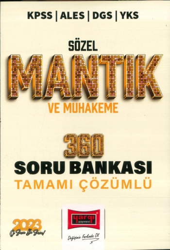 SÖZEL MANTIK VE MUHAKEME 360 ÇÖZÜMLÜ SORU BANKASI