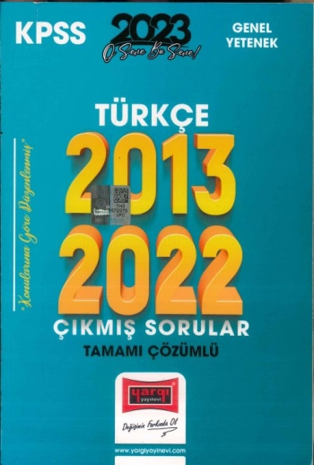 TÜRKÇE 2013-2022 ÇIKMIŞ SORULAR TAMAMI ÇÖZÜMLÜ Vega Efsanesi
