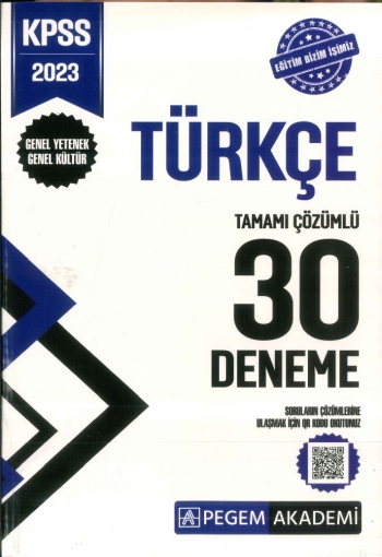 TÜRKÇE TAMAMI ÇÖZÜMLÜ 30 DENEME Vega Efsanesi