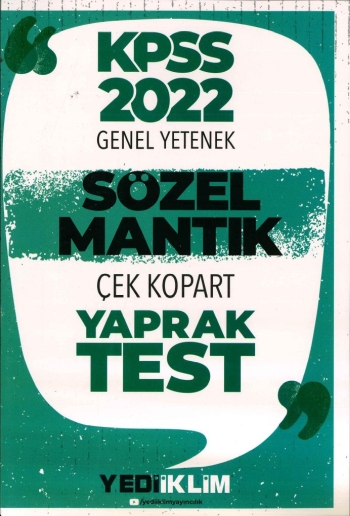 SÖZEL MANTIK ÇEK KOPART YARAK TEST Vega Efsanesi