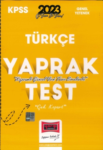 TÜRKÇE YAPRAK TEST ÇEK KOPART
