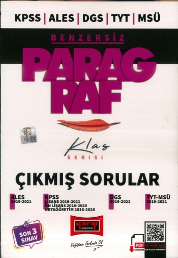 BENZERSİZ PARAGRAF KLAS SERİSİ ÇIKMIŞ SORULAR (2019-2021) Vega Efsanesi