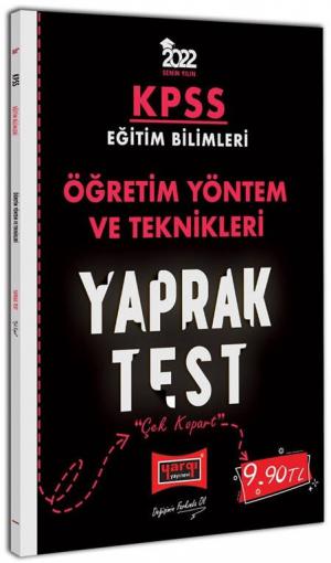 ÖĞRETİM YÖNTEM VE TEKNİKLERİ YAPRAK TEST