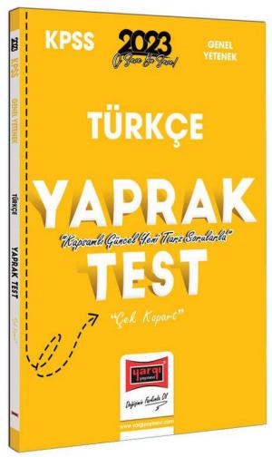Türkçe Çek Kopart Yaprak Test
