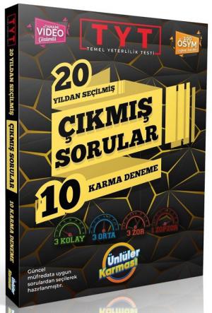TYT Genel 20 Yıldan Seçilmiş Çıkmış Sorular 10 Karma Deneme Vega Efsanesi