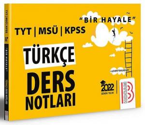Bir Hayale Serisi TYT KPSS MSÜ Türkçe Ders Notları Vega Efsanesi