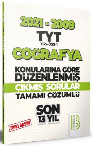 TYT Coğrafya Son 13 Yıl Tıpkı Basım Konularına Göre Düzenlenmiş Tamamı Çözümlü Çıkmış Sorular 2009-2021