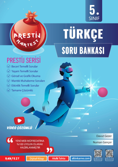 5. Sınıf Prestij Türkçe Soru Bankası Nartest Yayınevi Vega Efsanesi