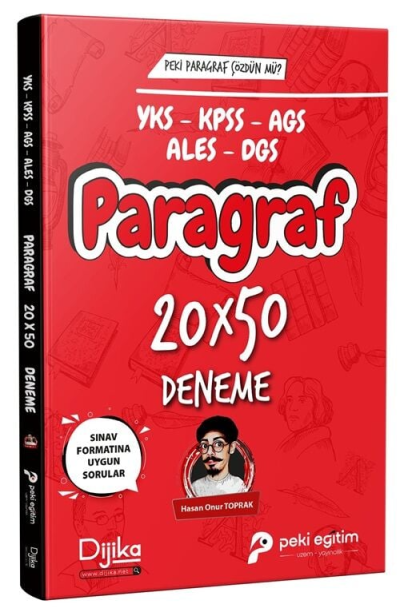 2026 KPSS YKS MEB-AGS ALES DGS Paragraf 20x50 Deneme Dijika Yayınları Vega Efsanesi