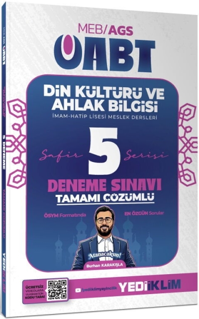 2027 MEB AGS ÖABT Safir Din Kültürü Ve Ahlak Bilgisi Tamamı Çözümlü 5 Deneme Yediiklim Yayınları Vega Efsanesi